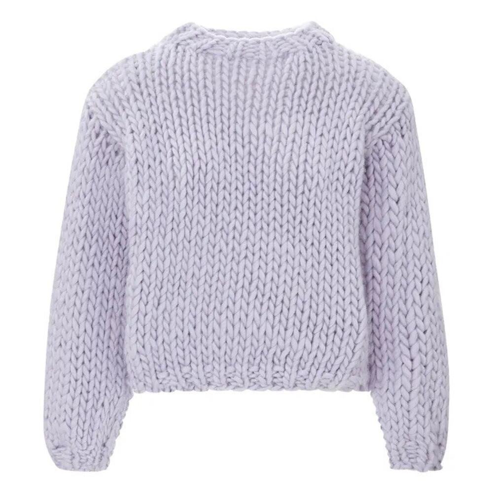 Stella Pardo Paris Djamila Wool Sweater Lavender NWT Medium New Chunky Knit
